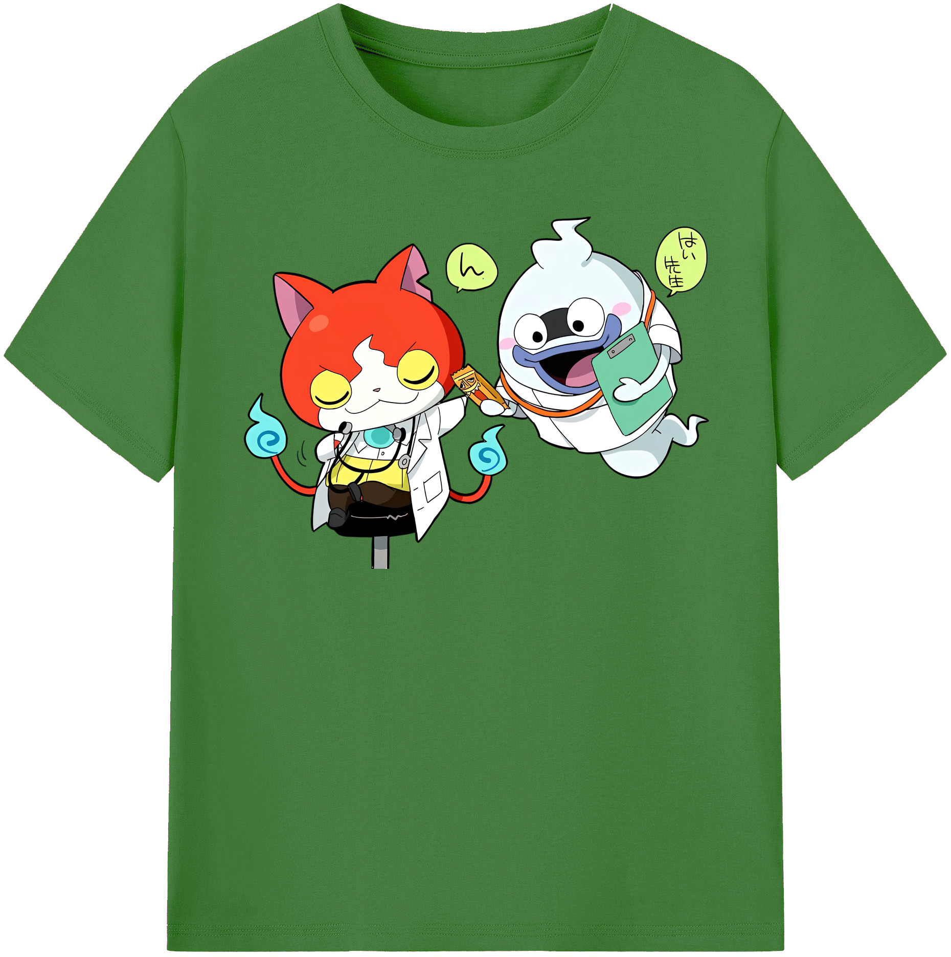 （画像用） 妖怪ウォッチ Yo-kai Watch レディースカジュアルプリントTシャツ（綿100％）